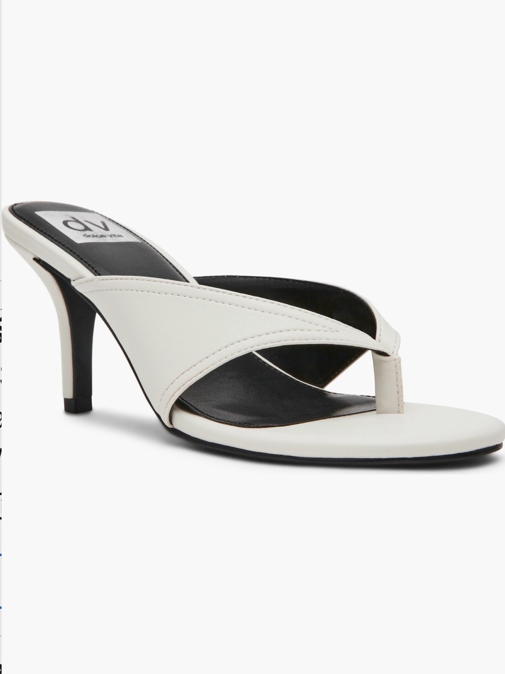 DV by Dolce Vita Ivory Thong Heel Mule